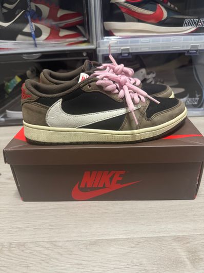 Travis Scott × Nike Air Jordan 1 Low OG SP-T "Black/Dark Mocha"