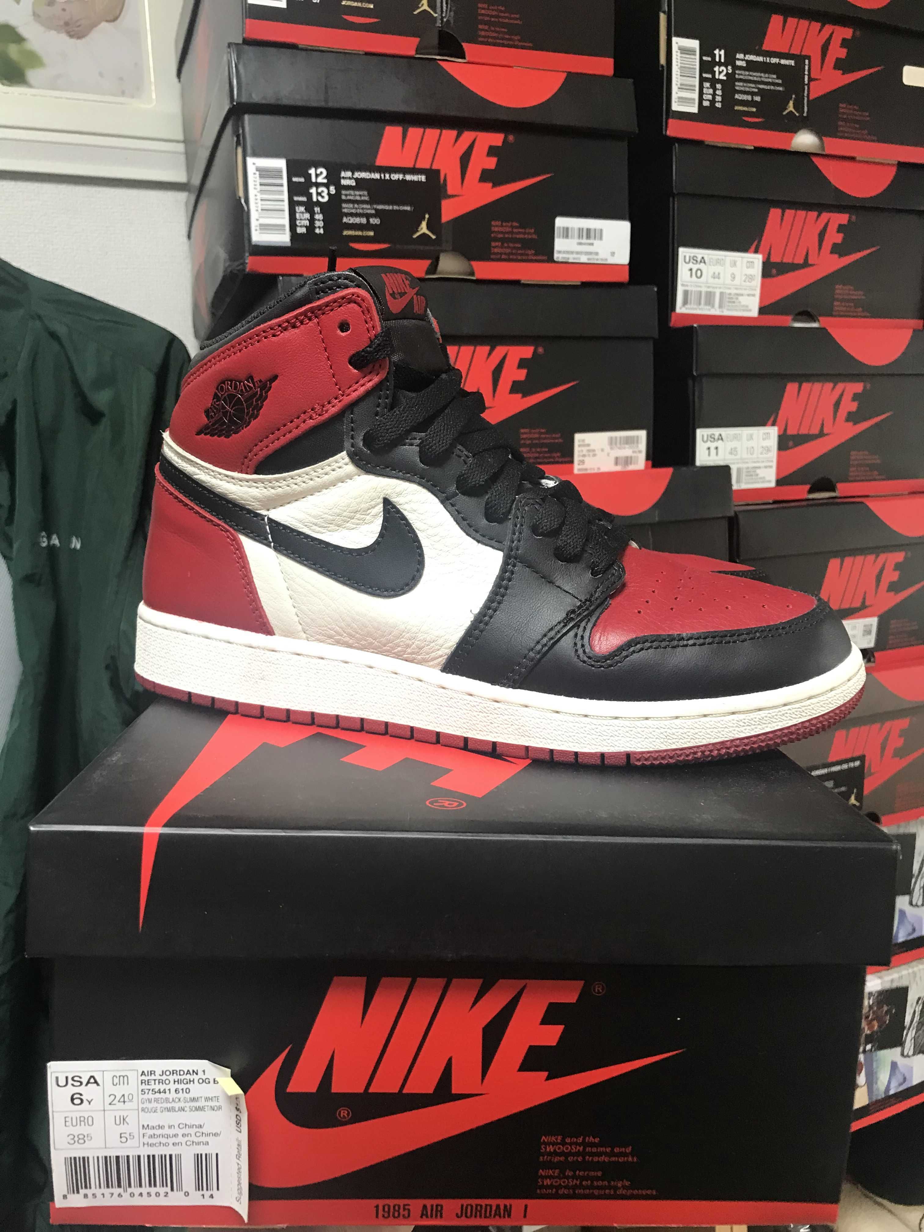 Nike Air Jordan 1 Retro High OG "Bred Toe"