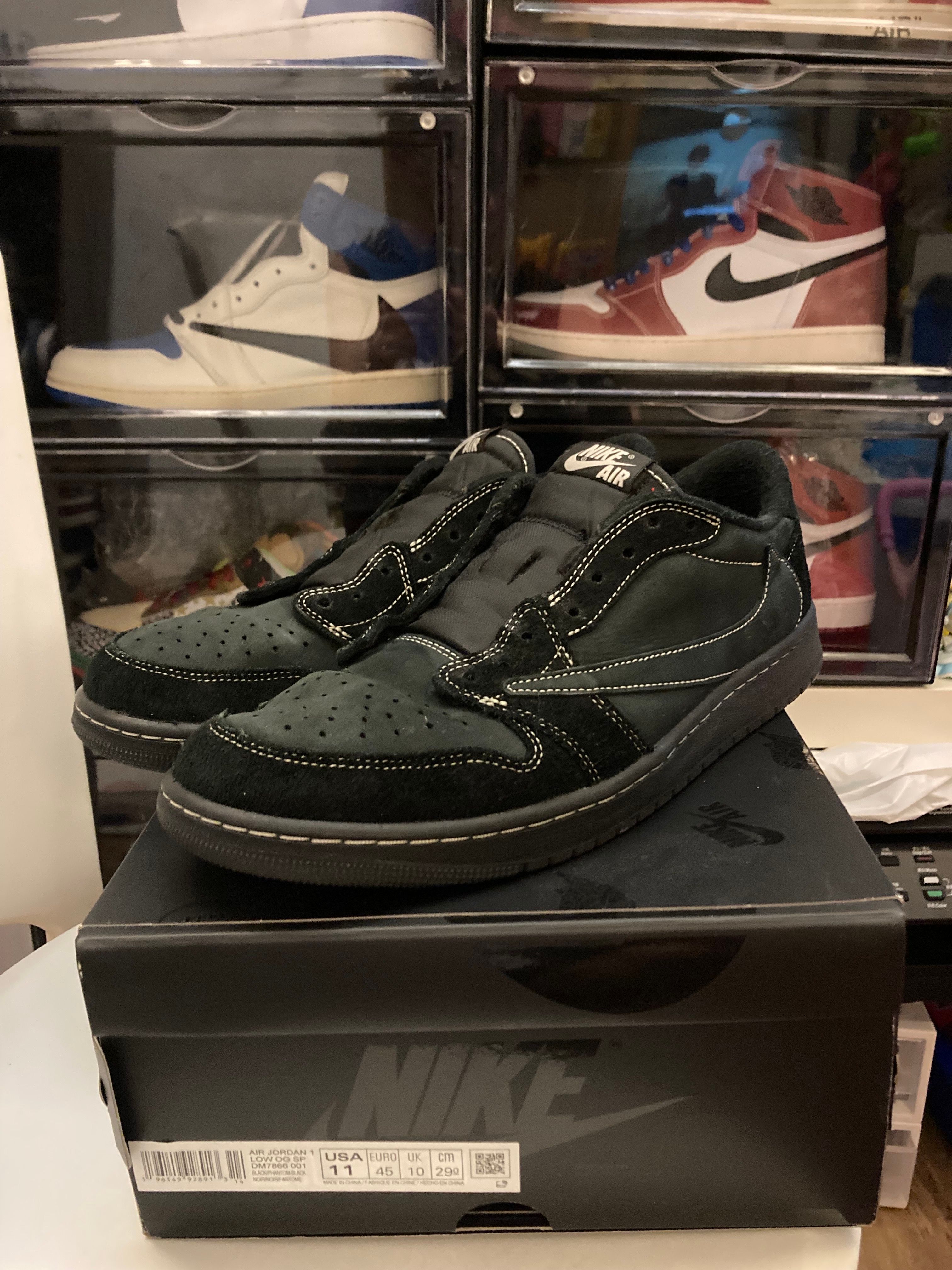 Travis Scott × Nike Air Jordan 1 Low OG SP "Black Phantom"