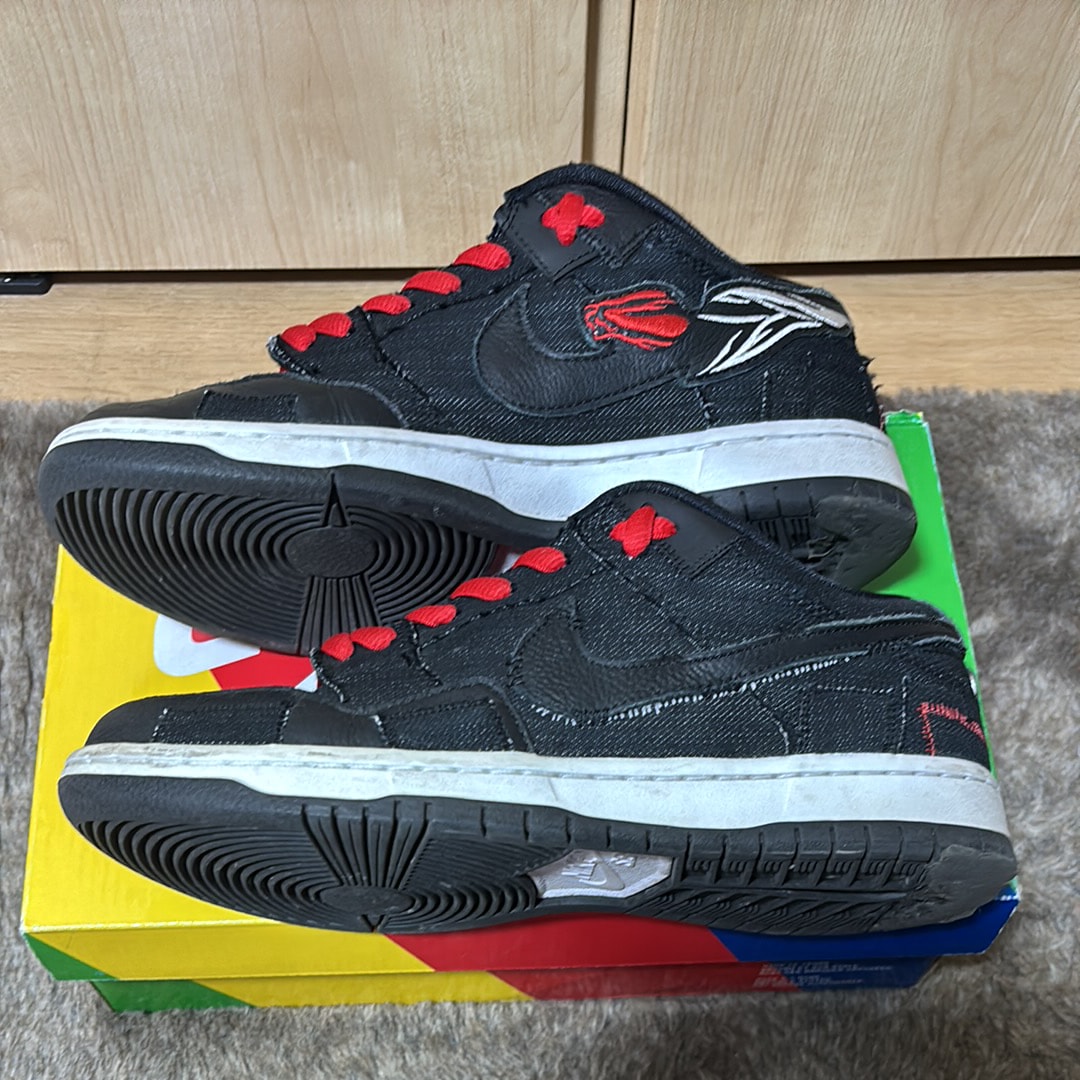 Wasted Youth × Nike SB Dunk Low "Black Denim" / VERDY
