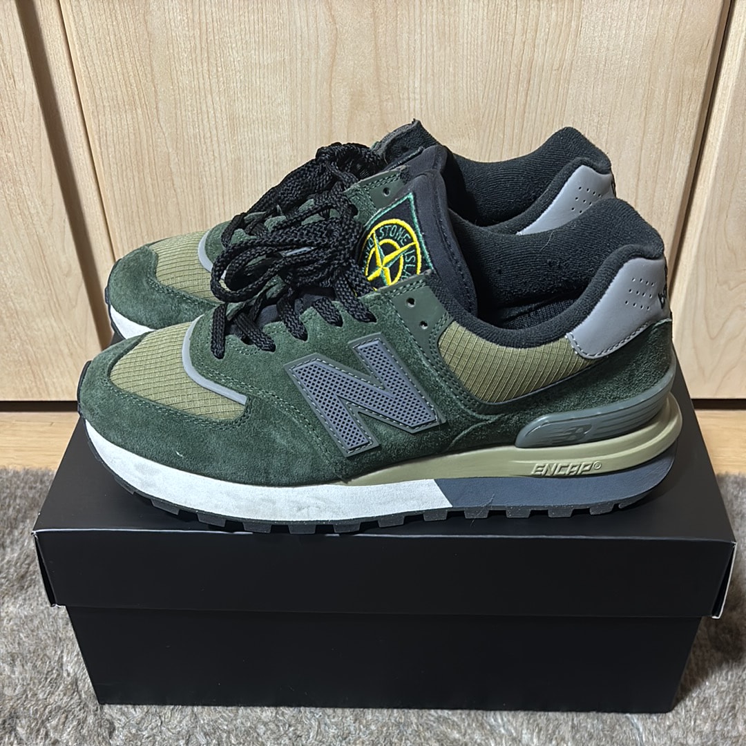 Stone Island × New Balance 574 Legacy "Dark Green"