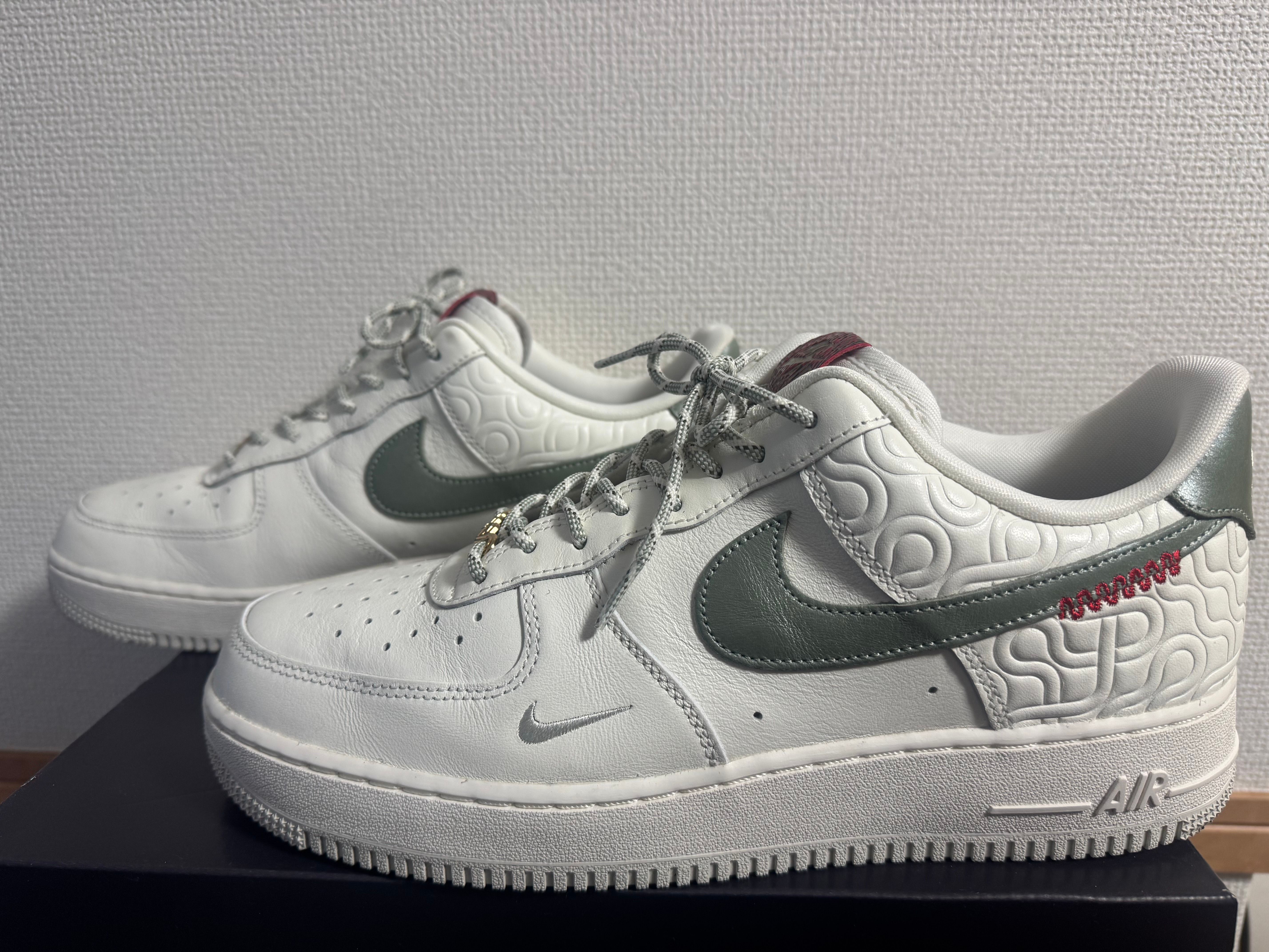 Nike Air Force 1 Low '07 "Sail/Light Bone/University Red/Jade Horizon"