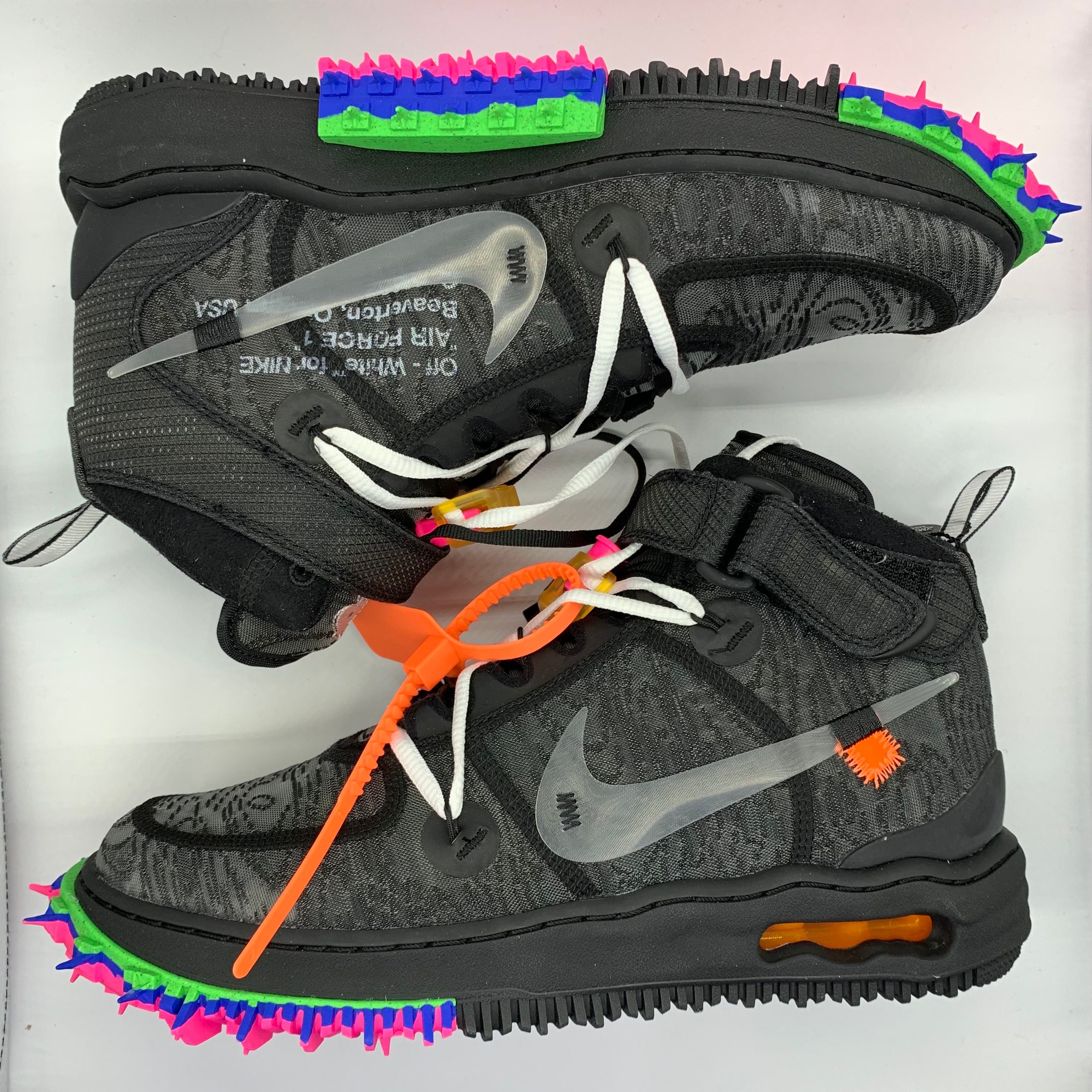 Off-White × Nike Air Force 1 Mid "Black"