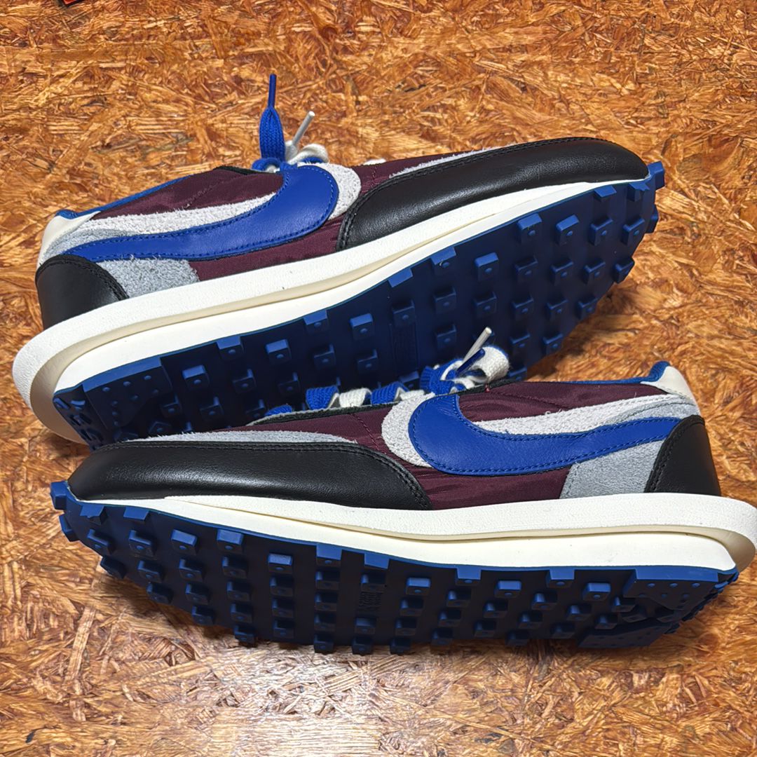 UNDERCOVER × sacai × Nike LD Waffle "Night Maroon/Pale Ivory-Ground Grey-Team Royal"