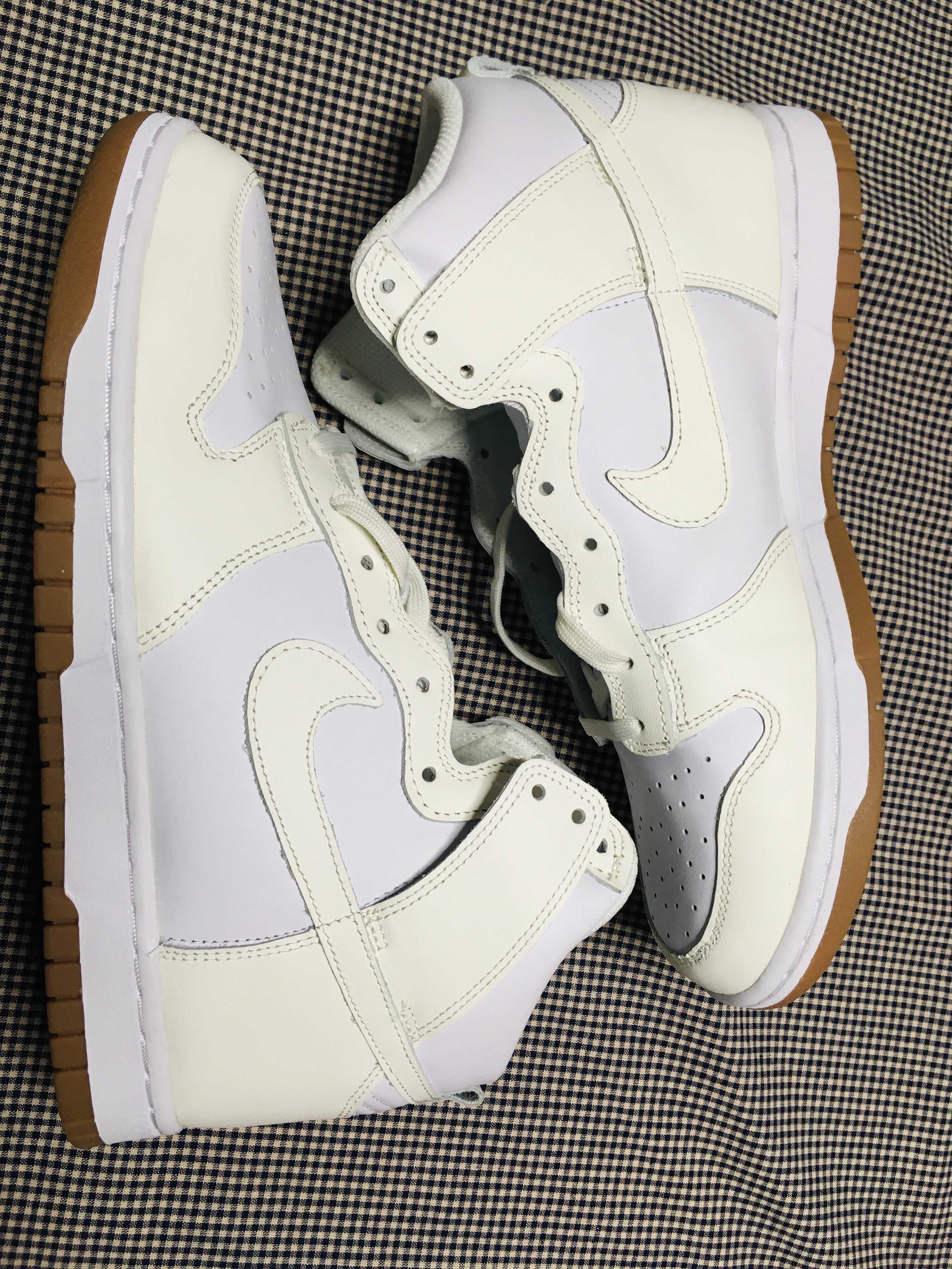 Nike Women's Dunk High "Sail/White-Gum"