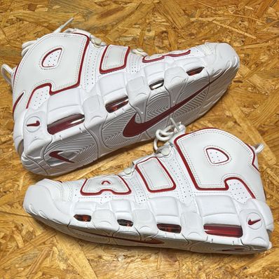 NIKE AIR MORE UPTEMPO "WHITE/VARSITY RED" (2021)