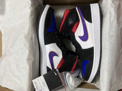 NIKE AIR JORDAN 1 MID "LAKERS TOP 3"