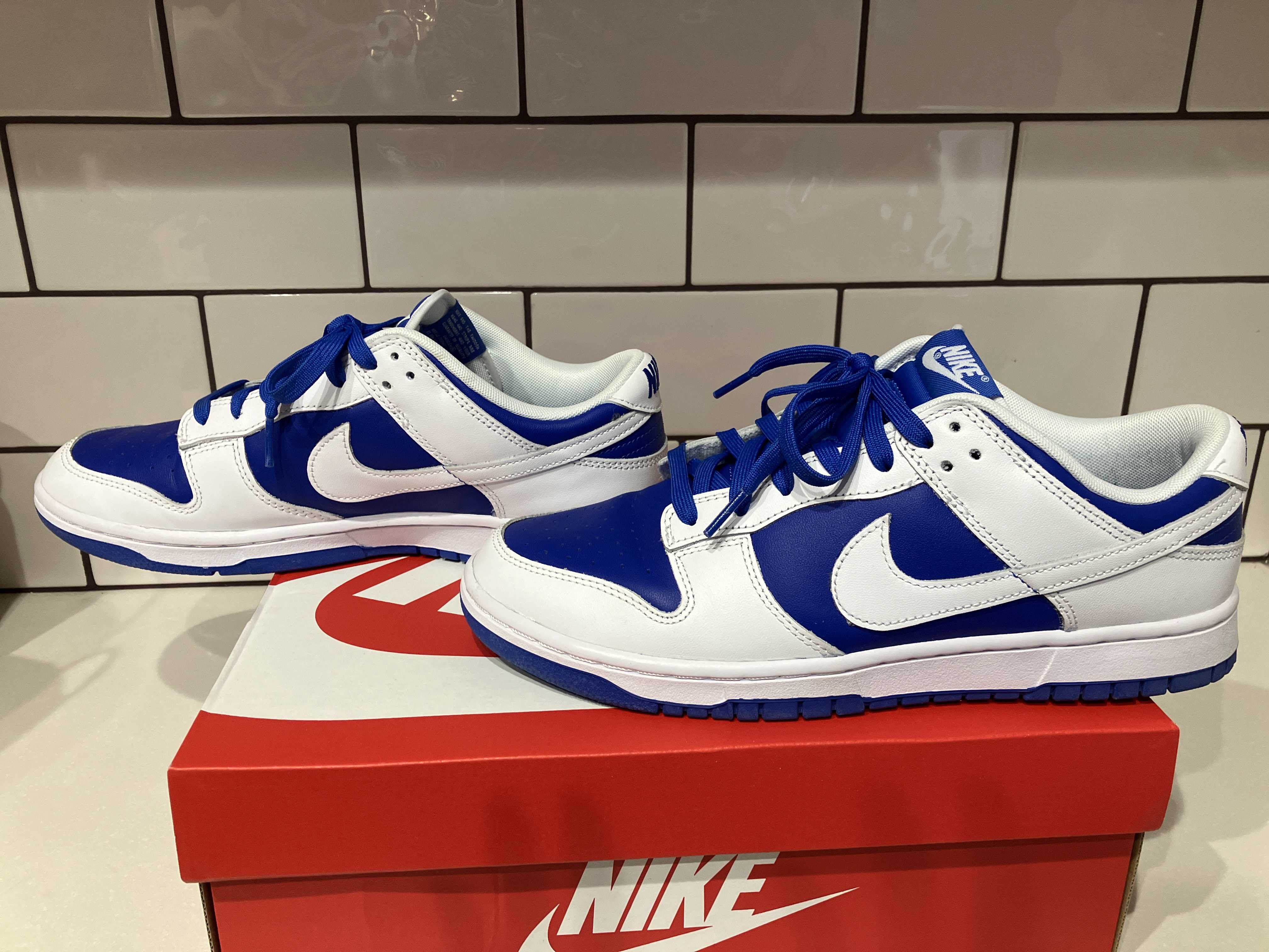 Nike Dunk Low Retro "Racer Blue and White"