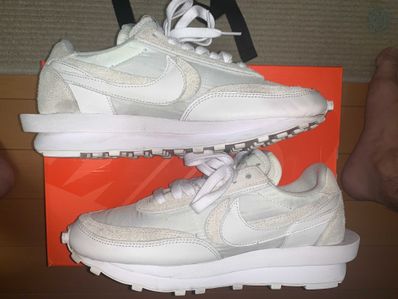 sacai × Nike LDV Waffle "Triple White"