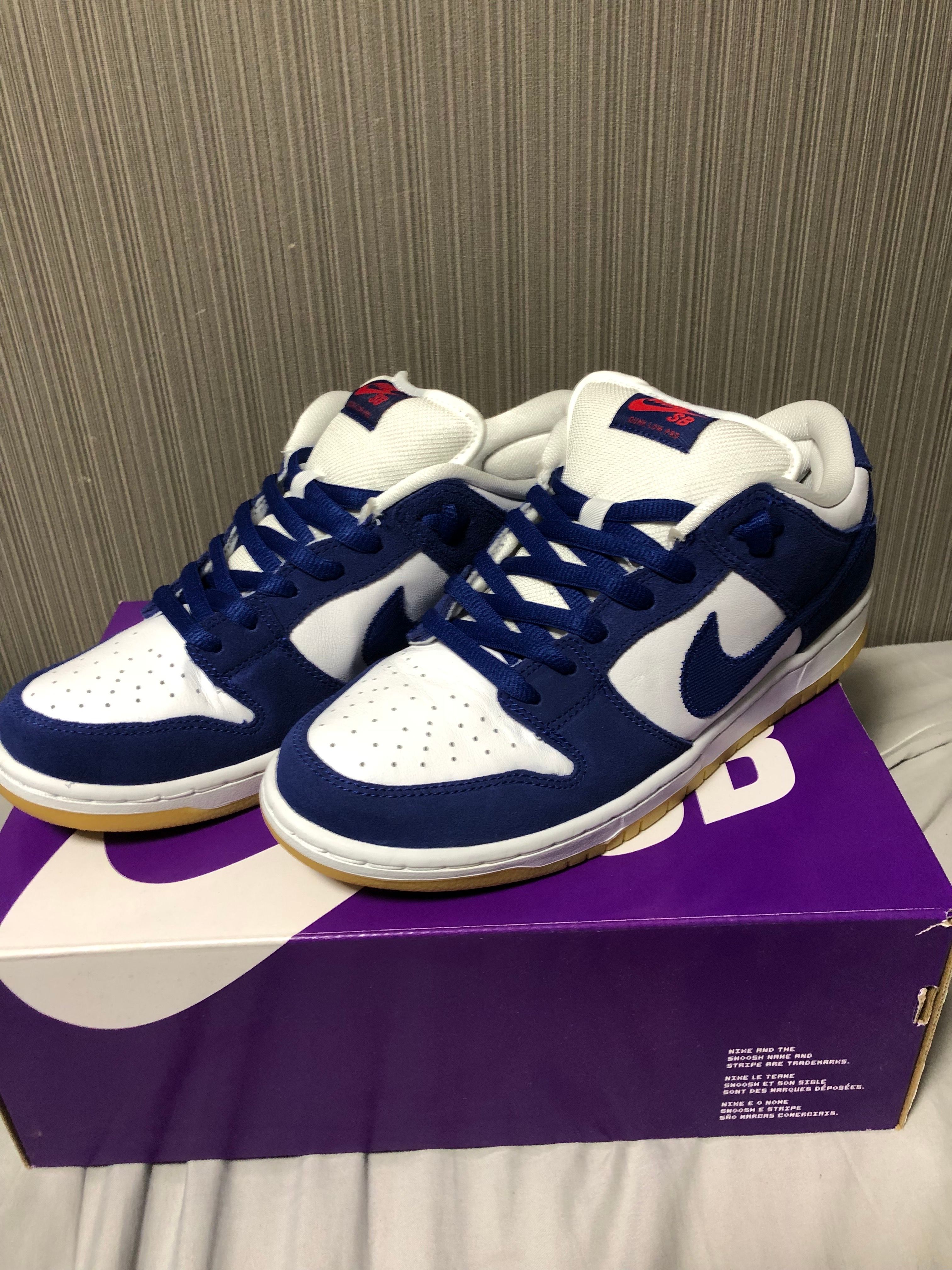 Nike SB Dunk Low "Los Angeles Dodgers/Deep Royal Blue"