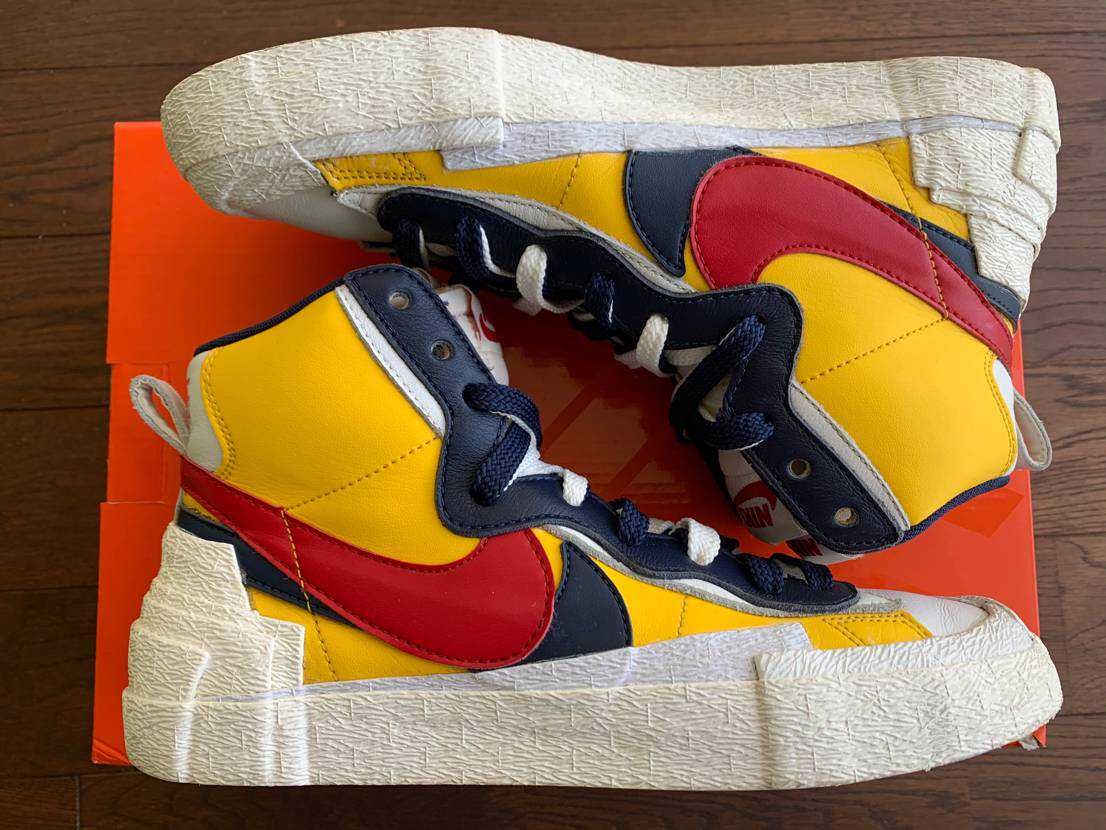 sacai × Nike Blazer Mid "Varsity Maize/Varsity Red"