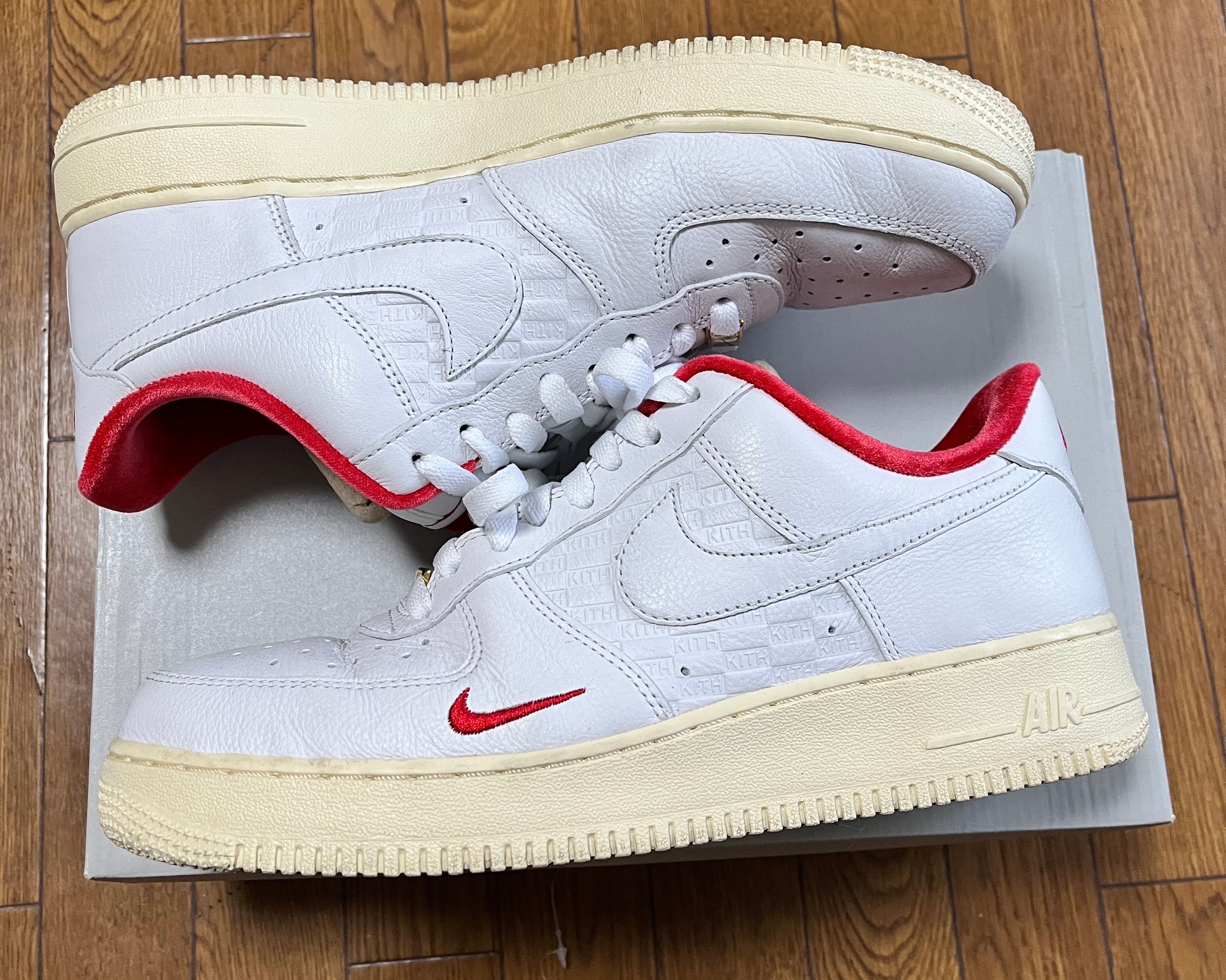 KITH × Nike Air Force 1 Low "White/Red"