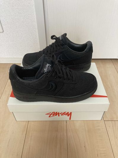 Stussy × Nike Air Force 1 Low "Triple Black"