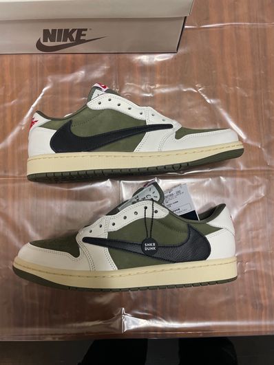 Travis Scott × Nike Air Jordan 1 Low OG SP "Reverse Olive"