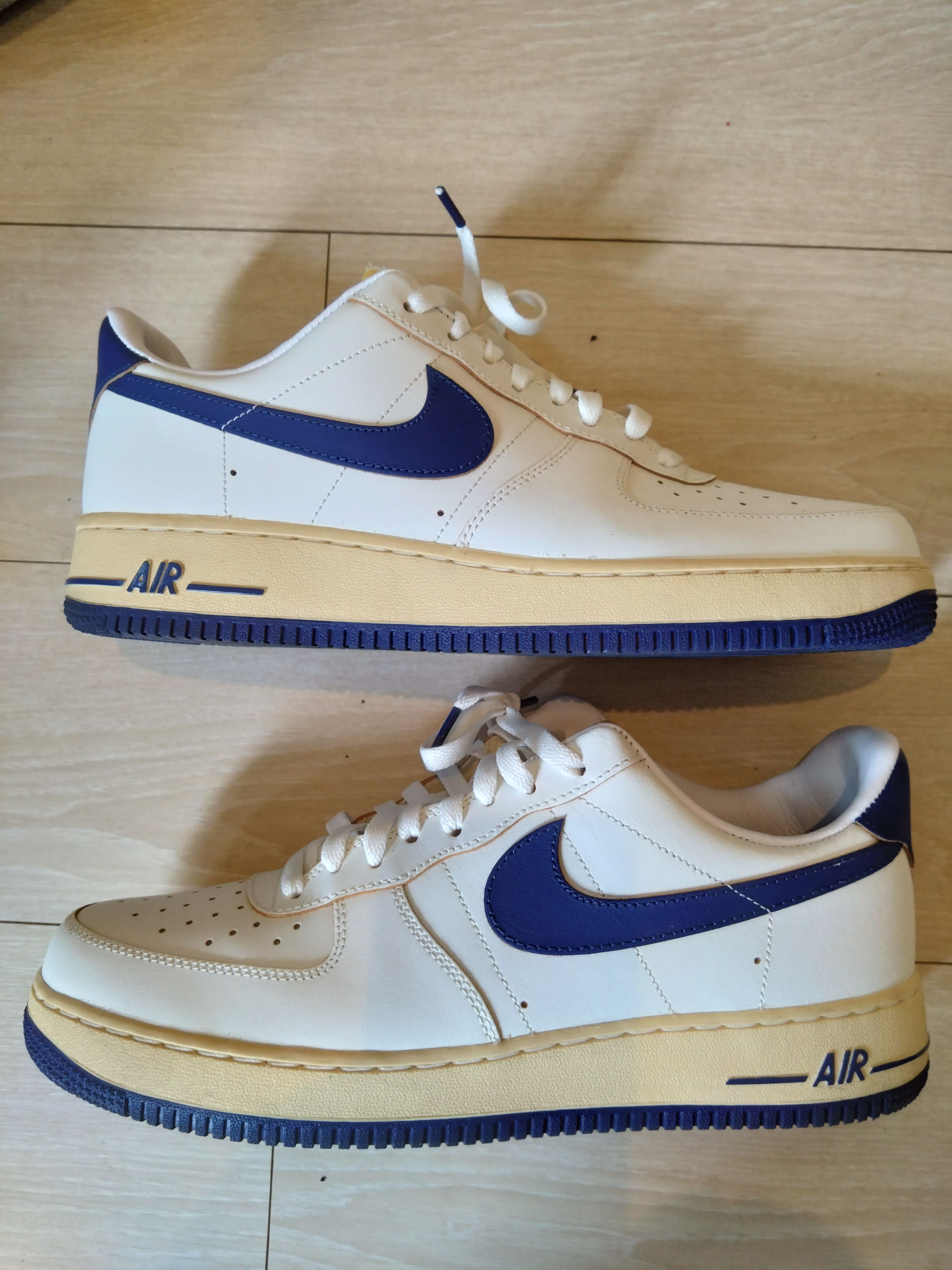 Nike Women's Air Force 1 '07 "Sail/Pale Vanilla/Gold Suede/Deep Royal Blue"