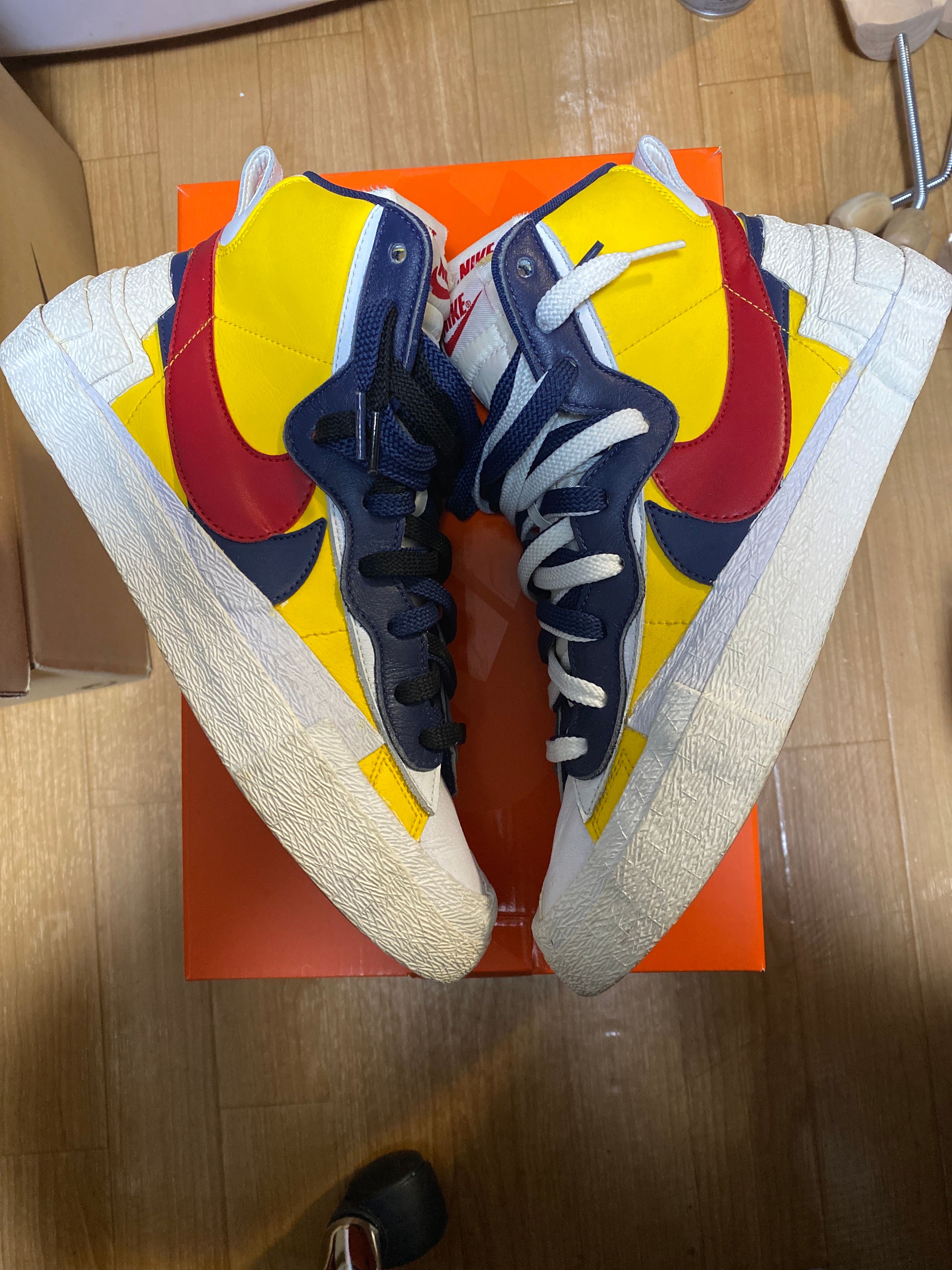 sacai × Nike Blazer Mid "Varsity Maize/Varsity Red"