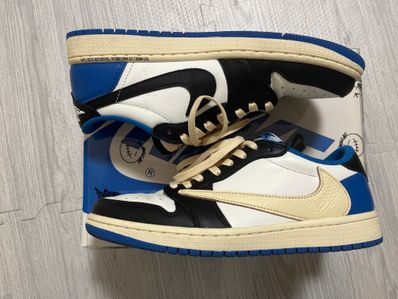 Travis Scott × fragment design × Nike Air Jordan 1 Low OG SP "Military Blue"