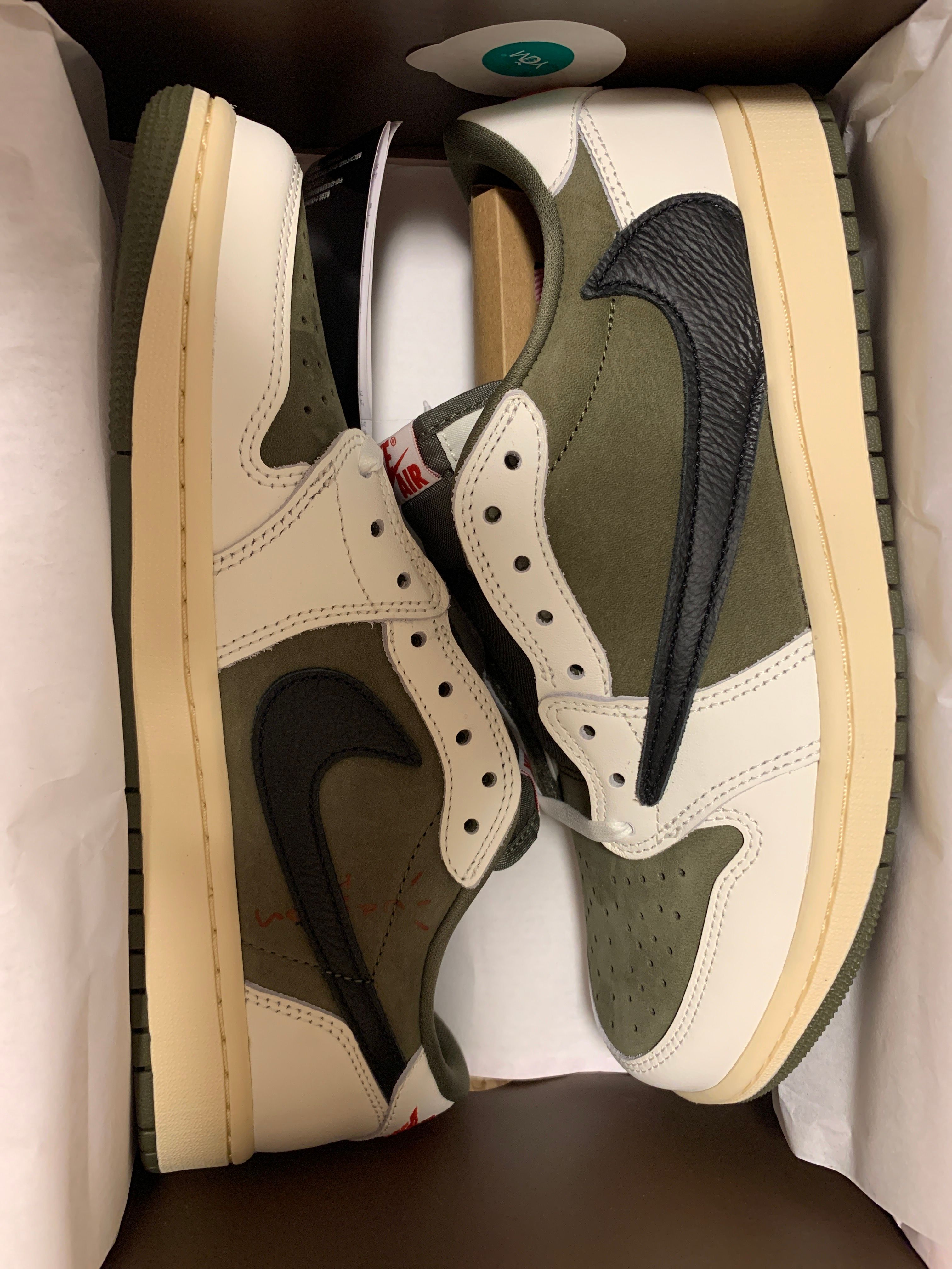 Travis Scott × Nike Air Jordan 1 Low OG SP "Reverse Olive"