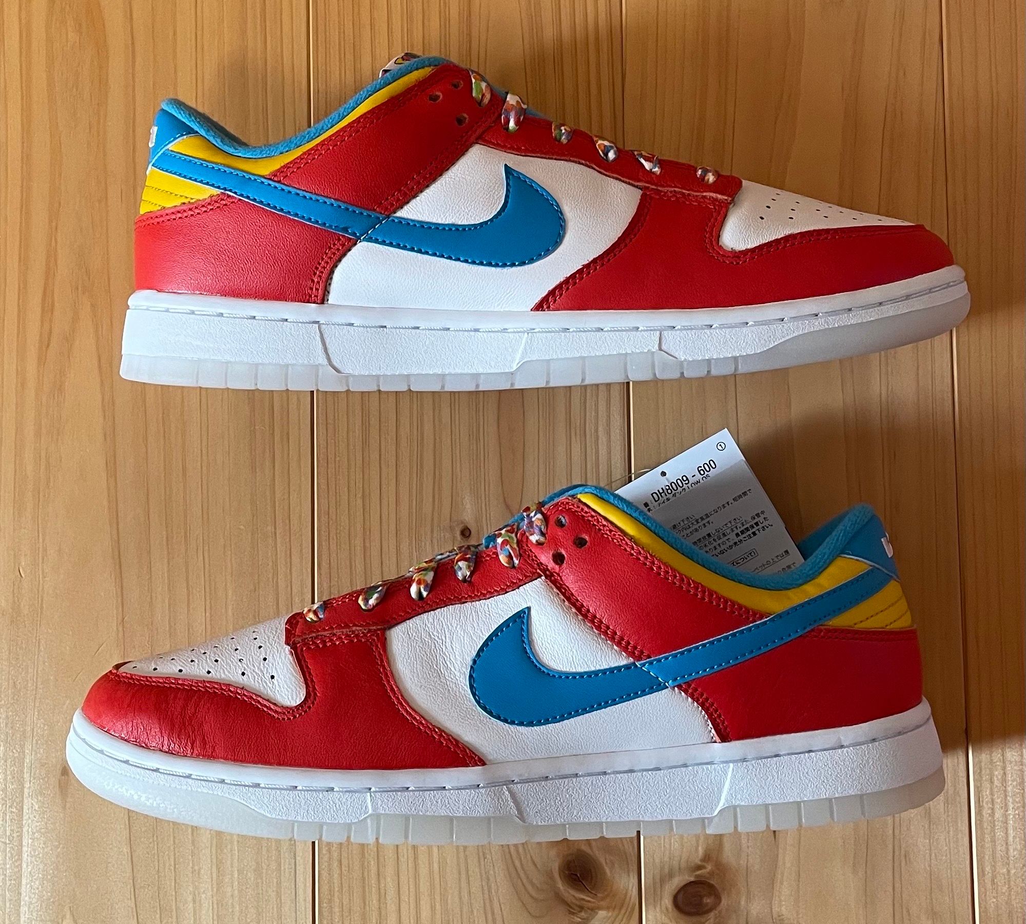 FRUiTY PEBBLESTM × Nike Dunk Low QS "Habanero Red/Dark Sulfur/Laser Blue"