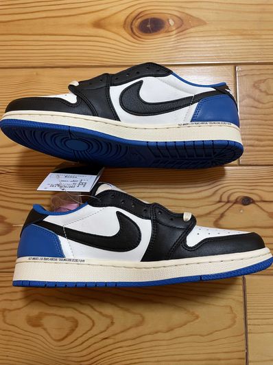 Travis Scott × fragment design × Nike Air Jordan 1 Low OG SP "Military Blue"