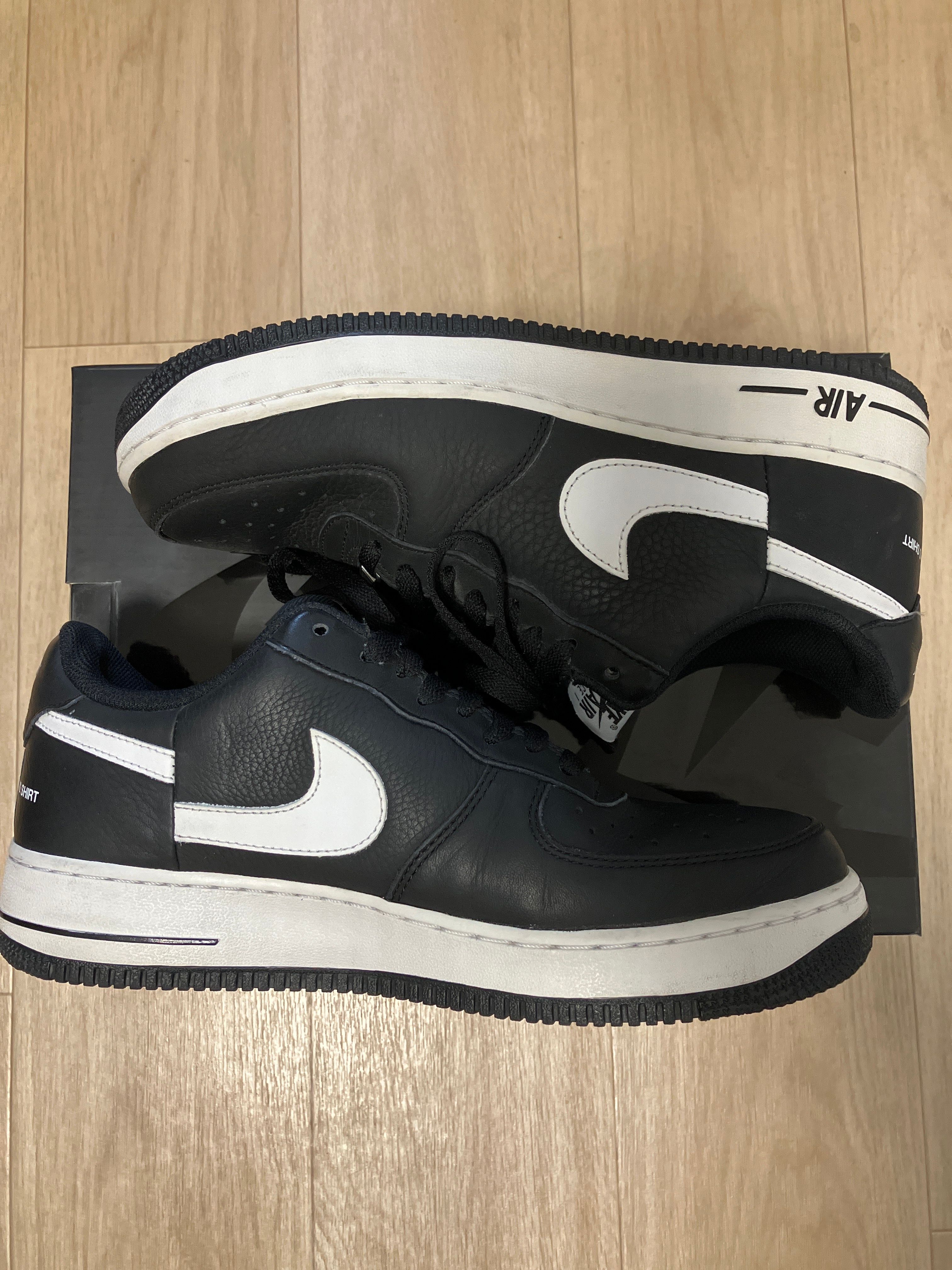 Supreme × COMME des GARCONS SHIRT × Nike Air Force 1 Low "Black/White" (2018)