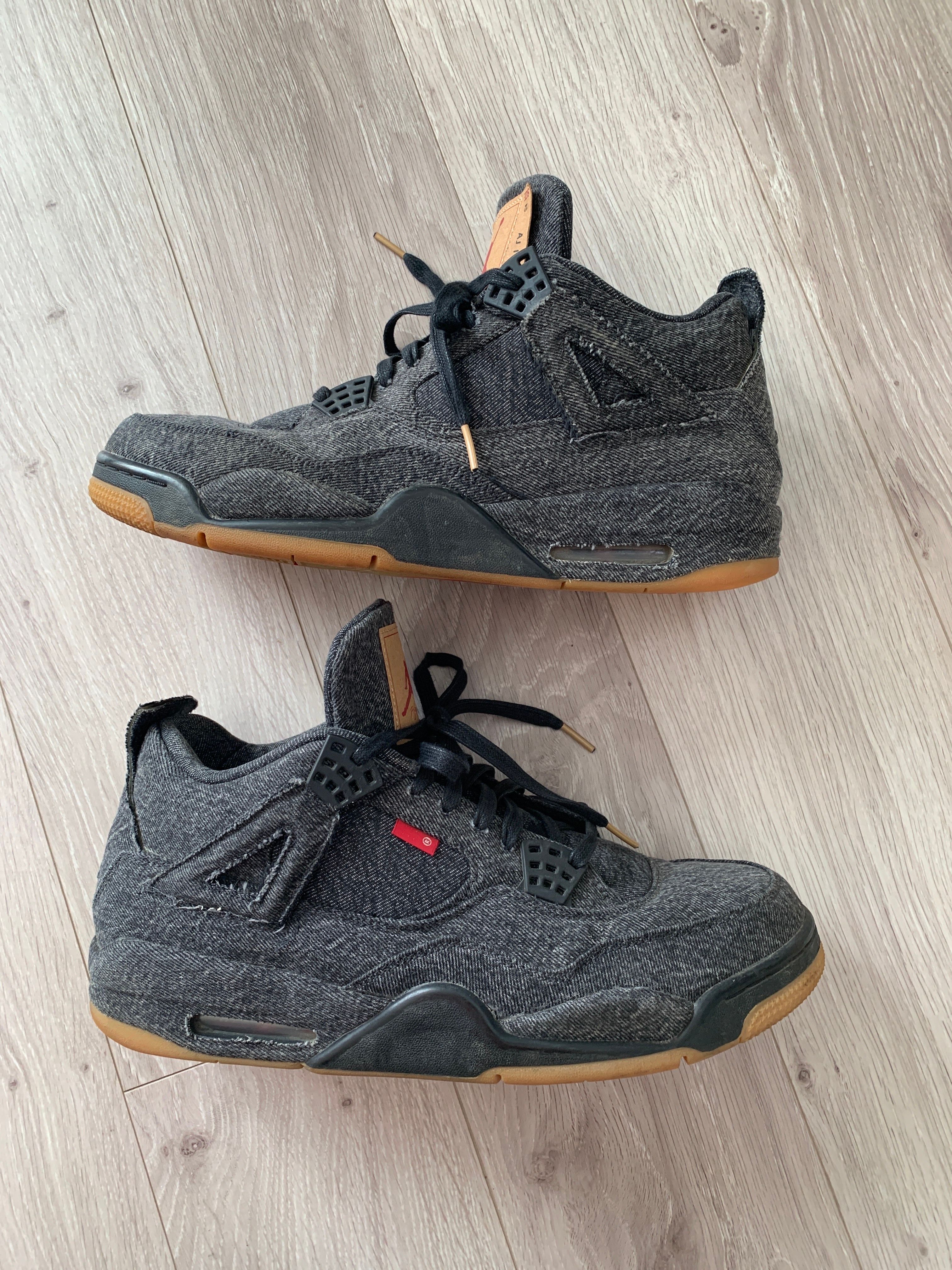 Nike × Levi's Air Jordan 4 "Black Denim" (Tag: ®)