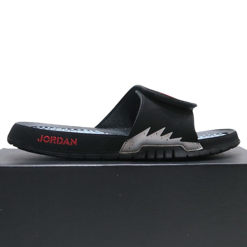 Nike Jordan Hydro 5 Retro Slide "Black/Silver/Fire Red"