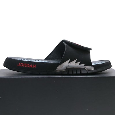 Nike Jordan Hydro 5 Retro Slide "Black/Silver/Fire Red"