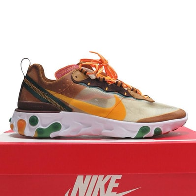 NIKE REACT ELEMENT 87 "ORANGE/GREEN"
