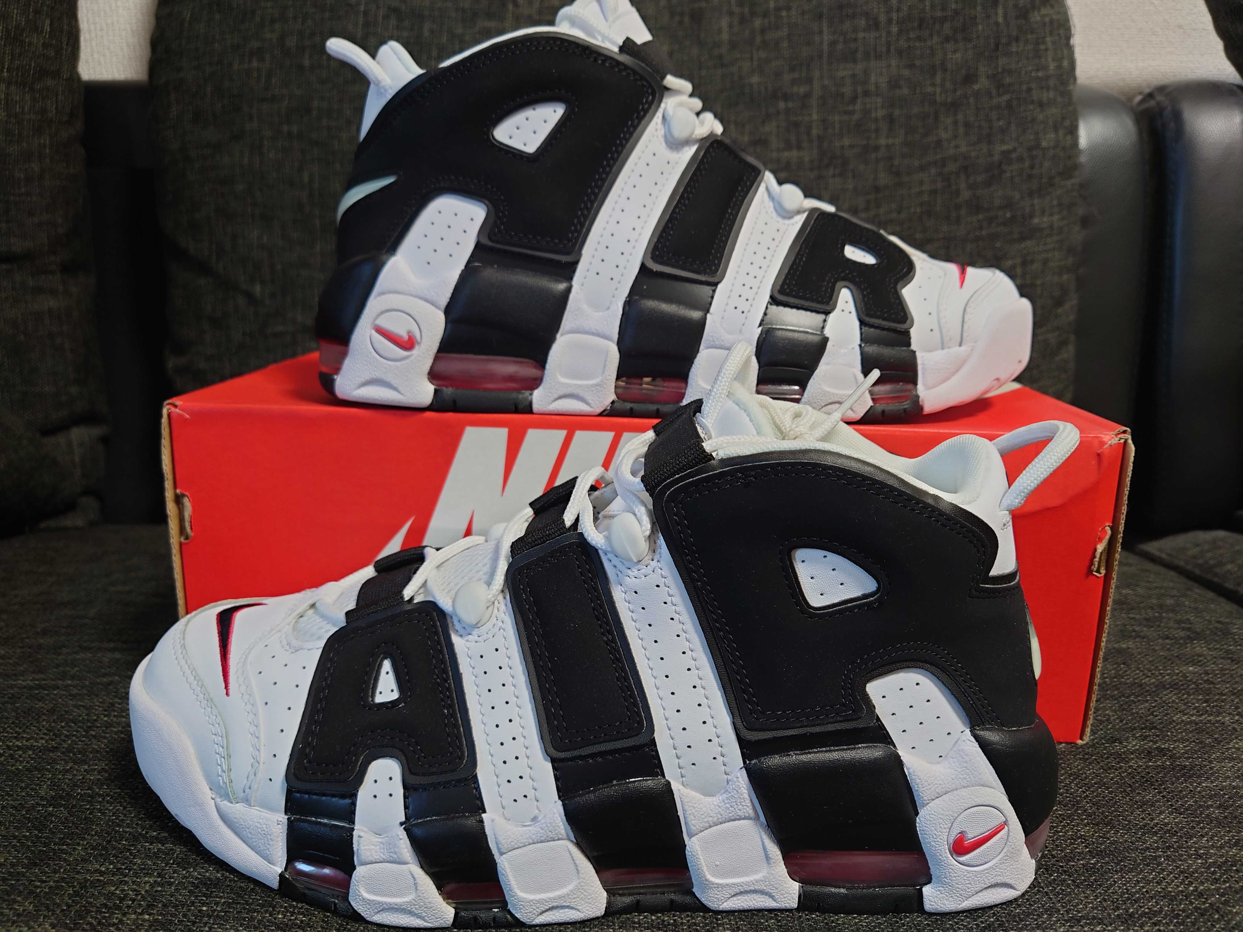 Nike Air More up Tempo "White/Black/University Red"(~2018)