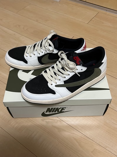 Travis Scott × Nike Women's Air Jordan 1 Low OG "Medium Olive"