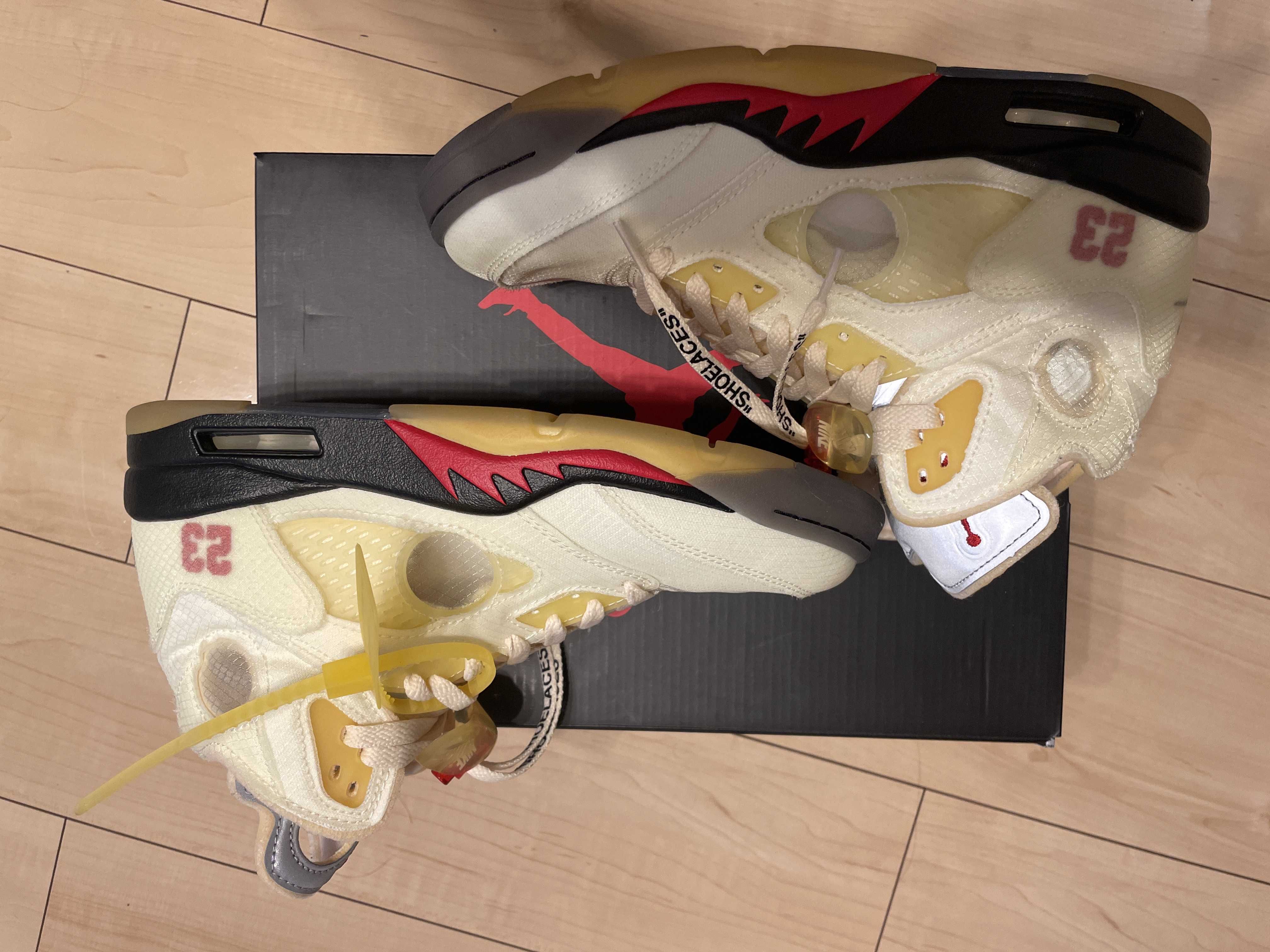 Off-White × Nike Air Jordan 5 "Sail"