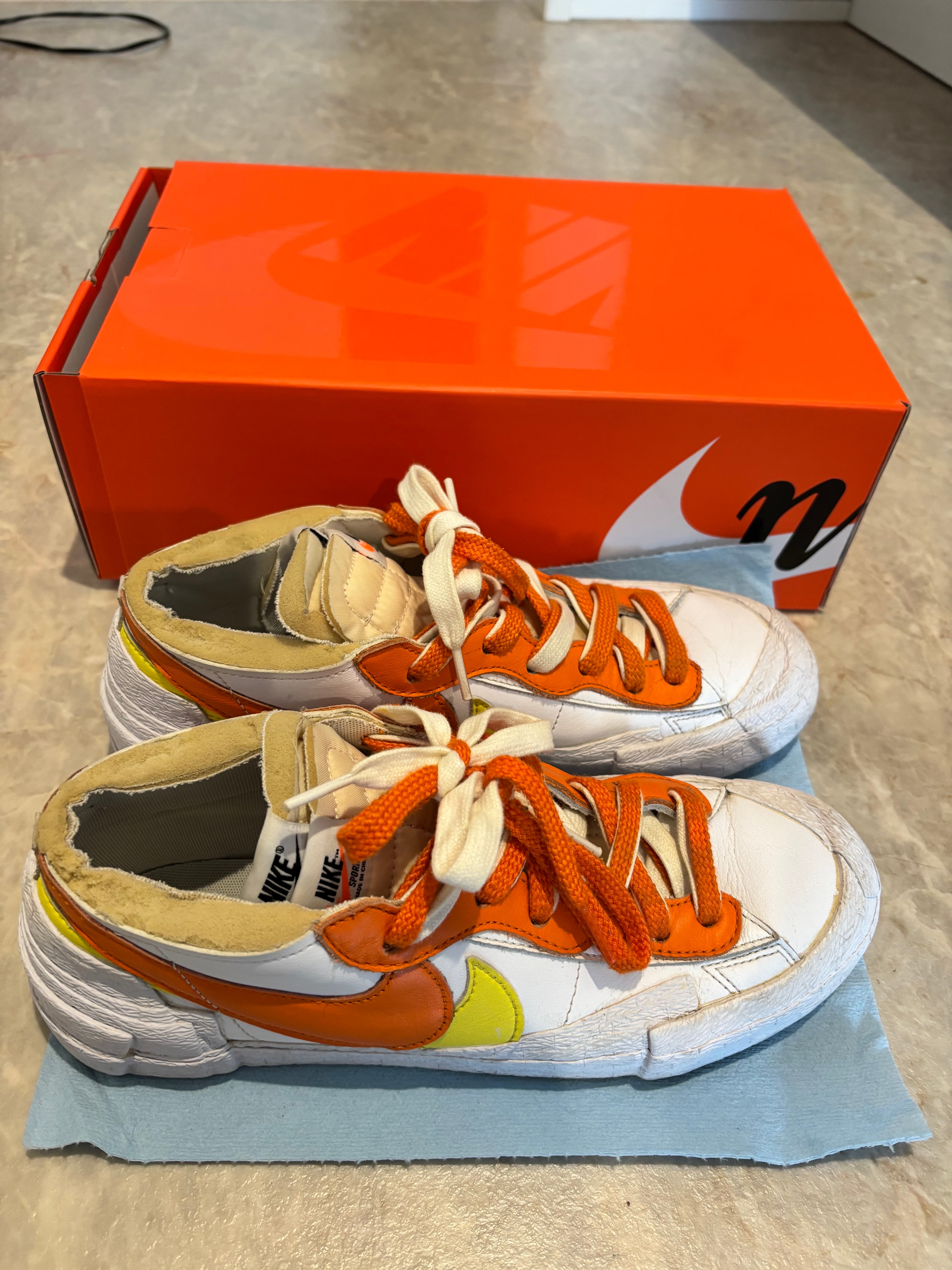 SACAI × NIKE BLAZER LOW "MAGMA ORANGE"
