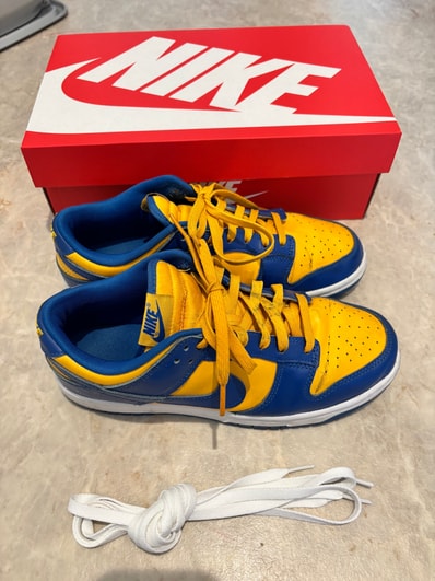 Nike Dunk Low "Blue Jay and University Gold"