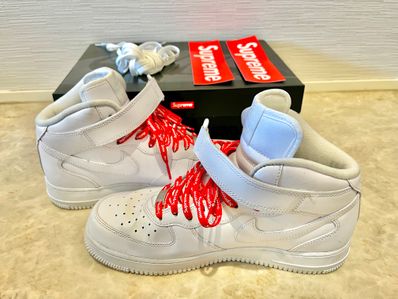 Supreme × Nike Air Force 1 Mid "White" FW24