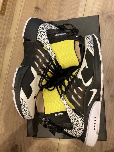 ACRONYM × Nike Air Presto Mid "White/Black/Dynamic Yellow"