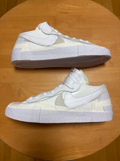 sacai × Nike Blazer Low "White Patent Leather"