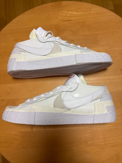 sacai × Nike Blazer Low "White Patent Leather"