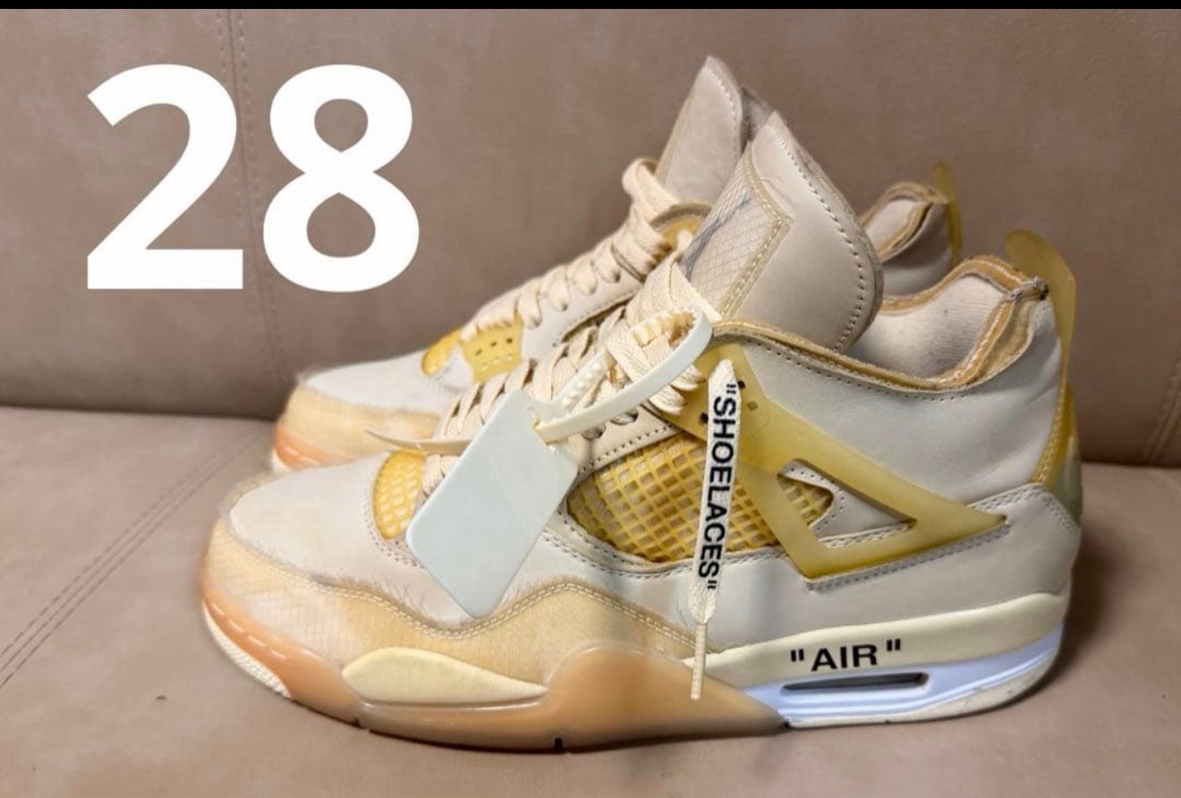 Off-White × Nike Women's Air Jordan 4 SP "Sail"
