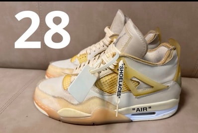 Off-White × Nike Women's Air Jordan 4 SP "Sail"