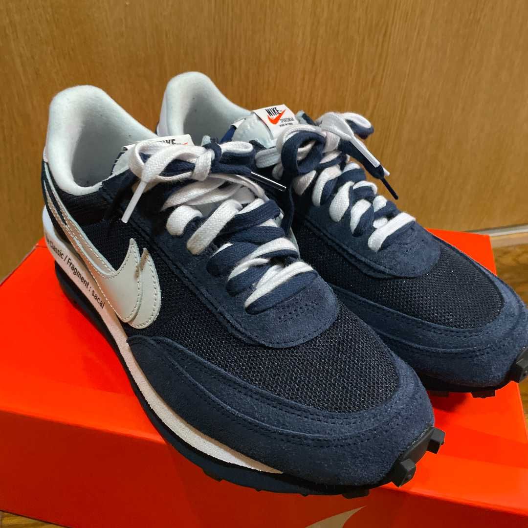 Fragment × sacai × Nike LD Waffle "Blackended Blue"