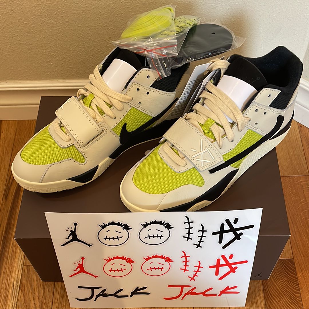 Travis Scott × Nike Jordan Jumpman Jack TR CJ1 T-Rexx "Bright Cactus"