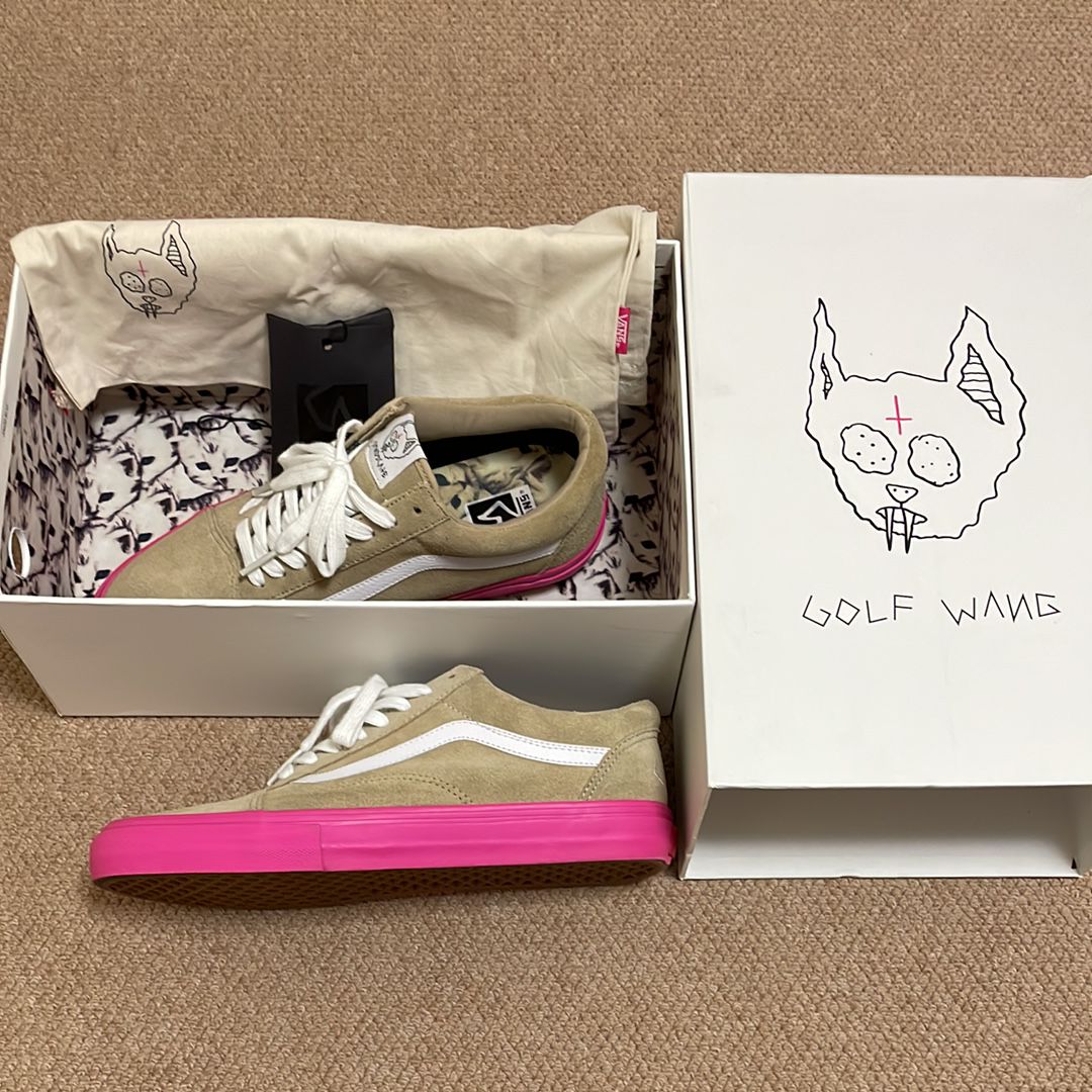 Vans Old Skool Pro S Golf Wang "Wheat/Pink"