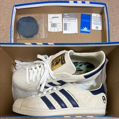 Bape B-Sides × adidas Superstar 80s "Lbone/Dkindi/Lclay"