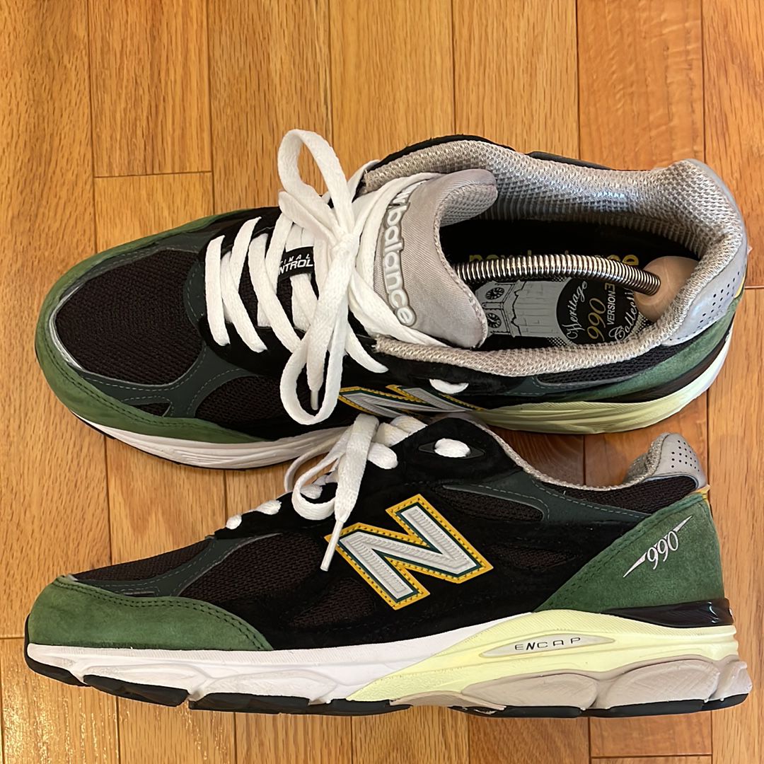 New Balance 990V3 "Black/Green/Yellow"