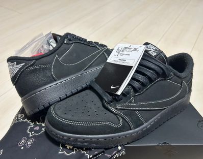 Travis Scott × Nike Air Jordan 1 Low OG SP "Black Phantom"