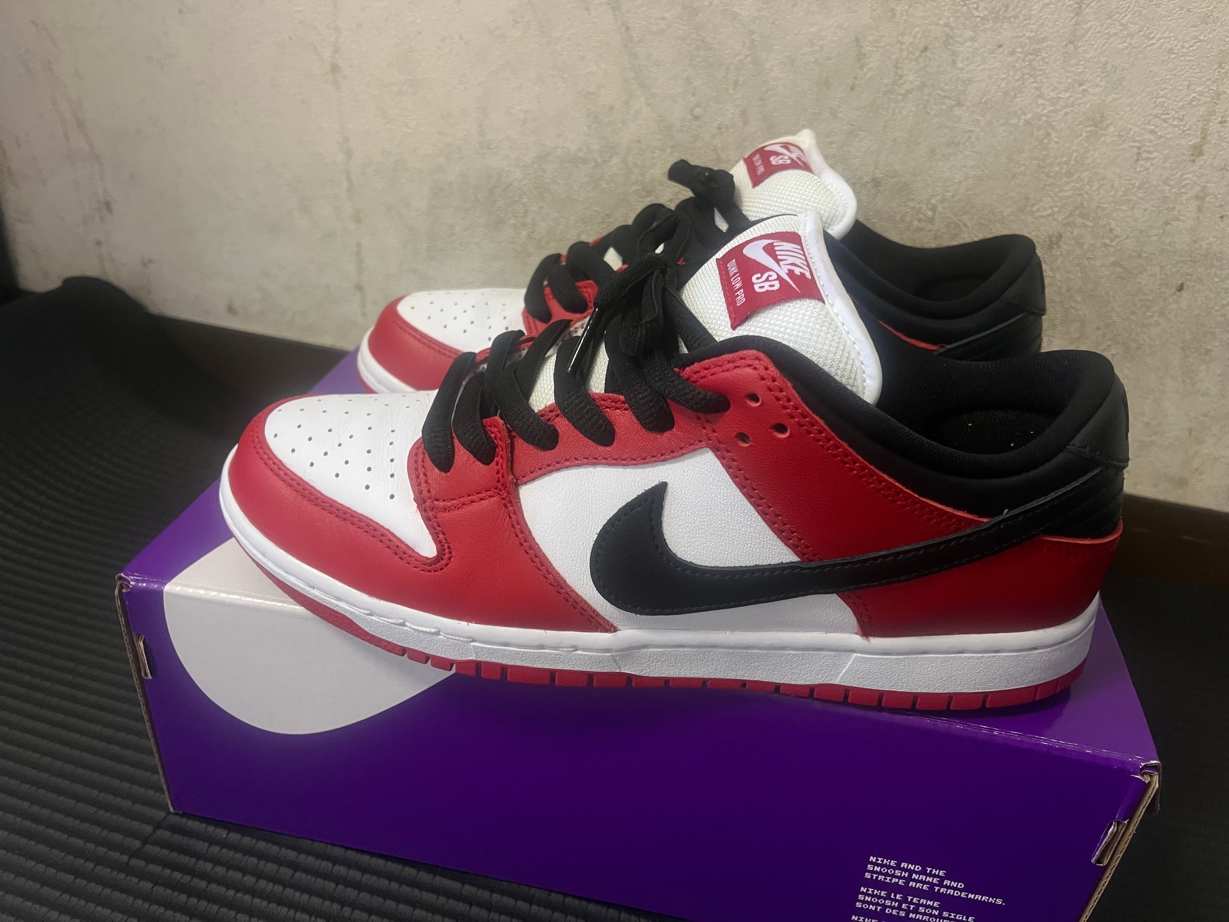 Nike SB Dunk Low Pro "J-Pack Chicago/Varsity Red and White"
