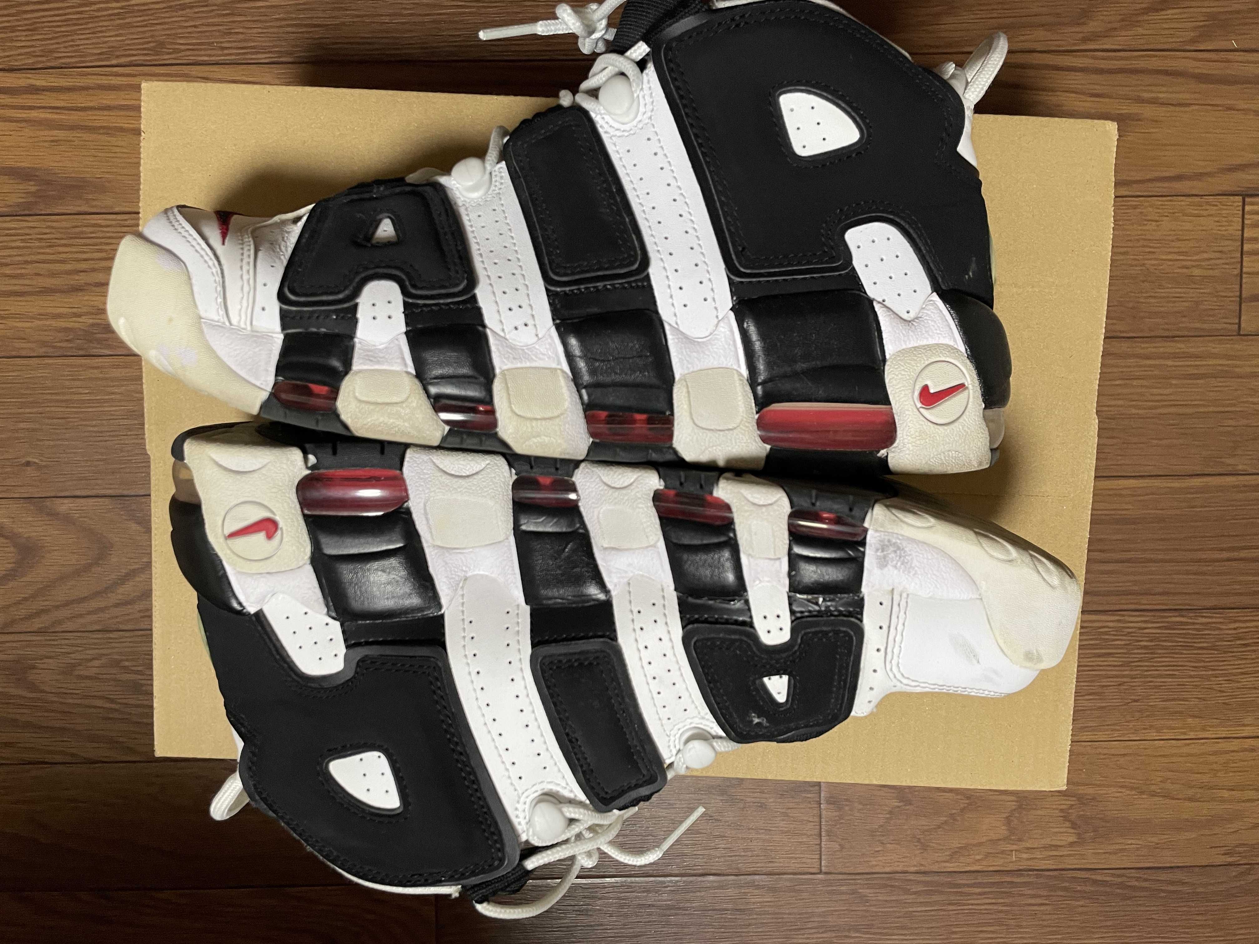 Nike Air More up Tempo "White/Black/University Red"(~2018)