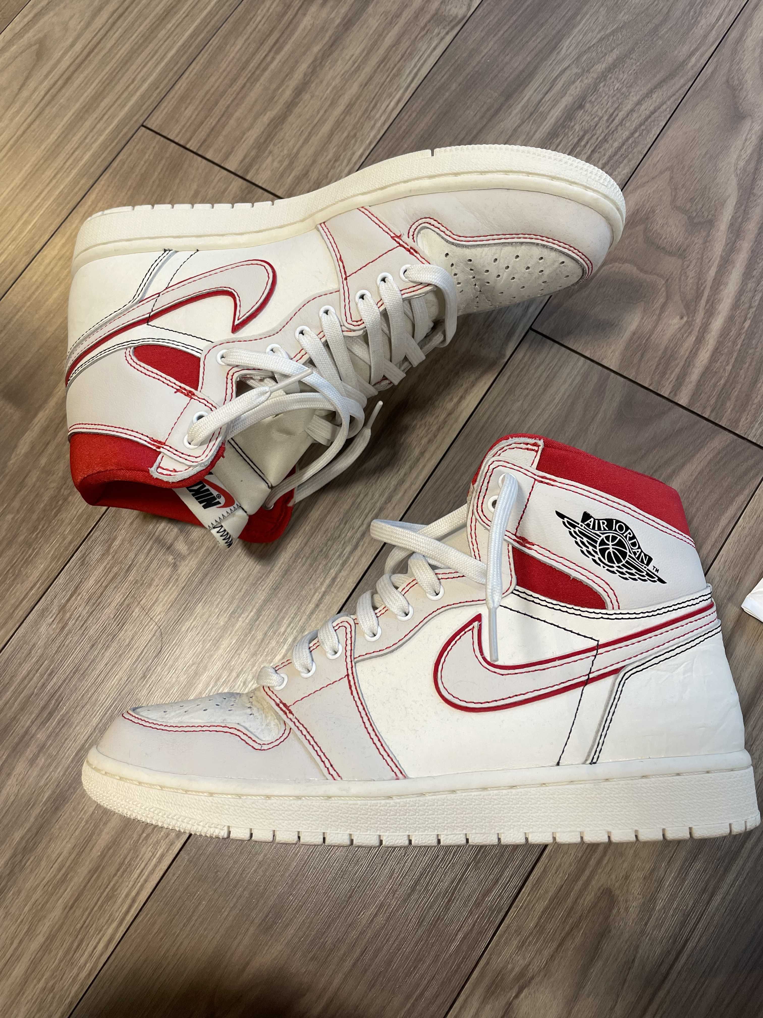 Nike Air Jordan 1 Retro High OG "Sail/University Red"