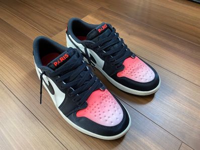 Paris Saint Germain × Nike Air Jordan 1 Low OG "Sail and Off Noir"